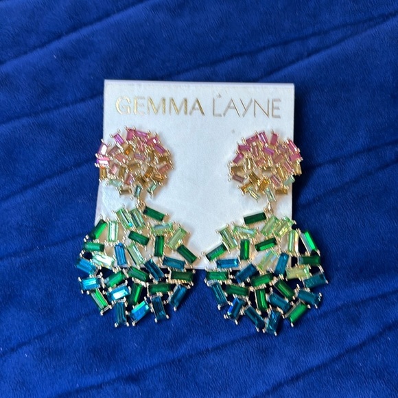 Multicolor Statement Earrings - Picture 1 of 4